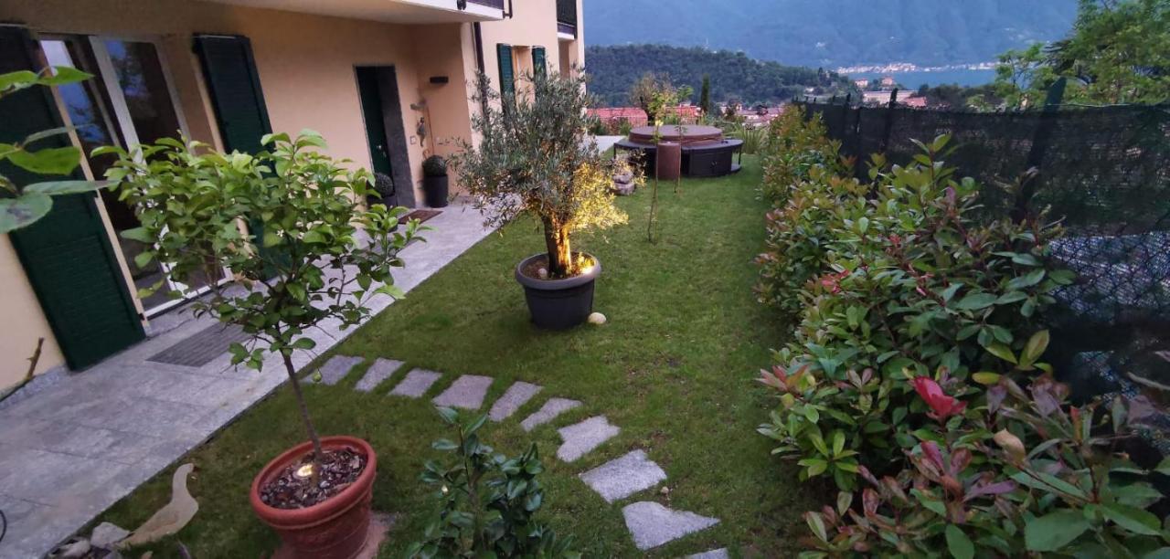 Magic Garden With Jacuzzi-Pool And Luxury Lake Como View Lenno Exterior foto