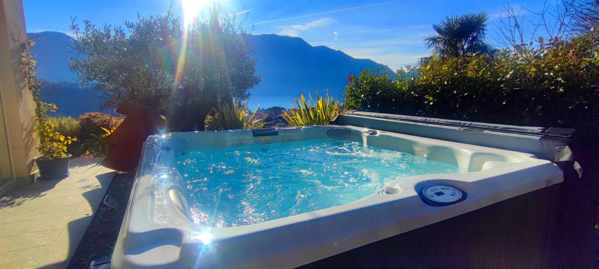 Magic Garden With Jacuzzi-Pool And Luxury Lake Como View Lenno Exterior foto